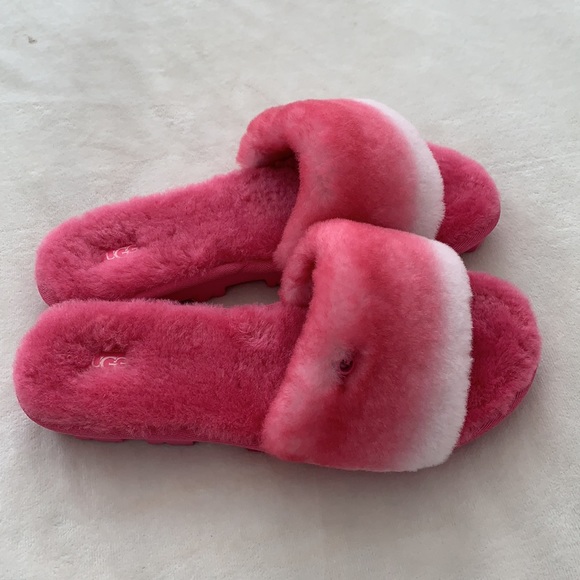 NWB UGG  Cozette pink gradient shearling slippers - Picture 2 of 8